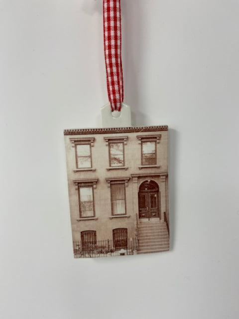 Brooklyn Brownstone Ceramic Ornament