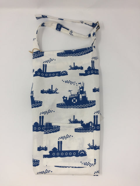 Tugboat Kid's Apron - Red or Blue