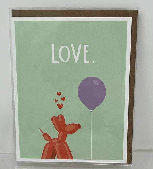 Balloon Love Card