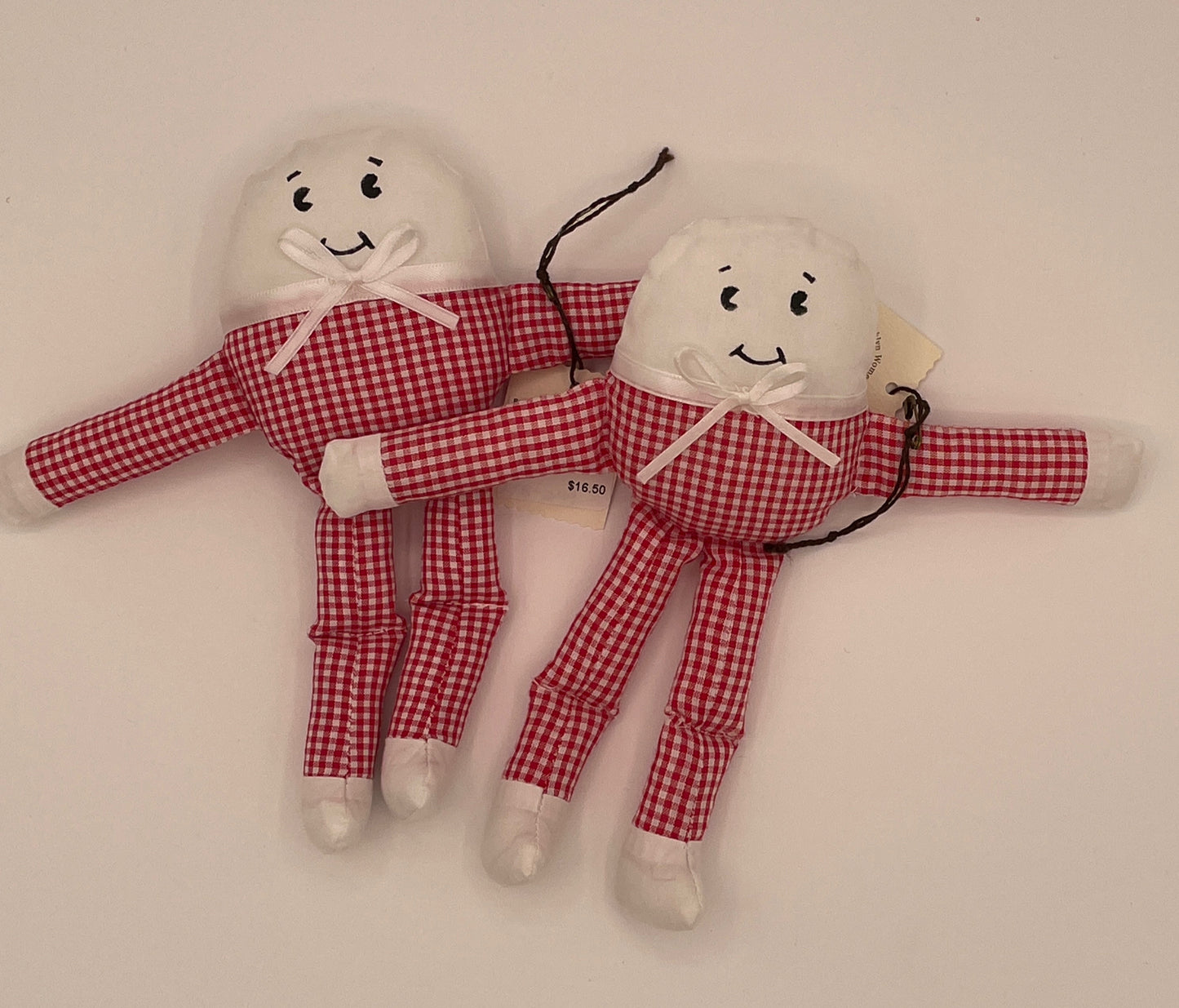 Red Gingham Humpty Dumpty Doll