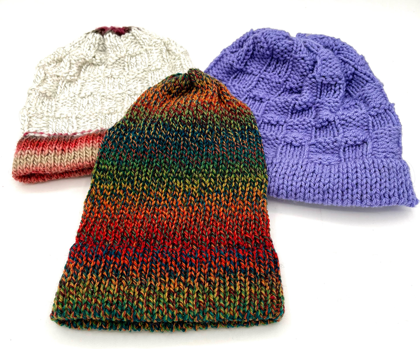 Child Small-Medium Assorted Acrylic Slouch Beanies and Pom Pom Hats