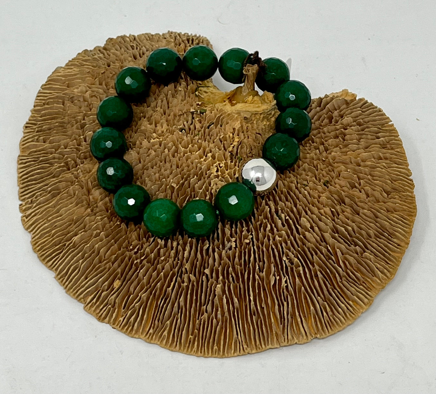 Large Green Agate Bracelet