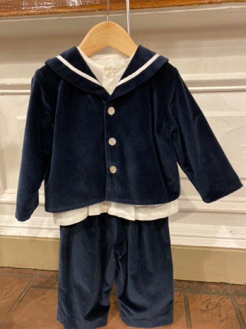 2 T Sailor Suit & White Linen Shirt