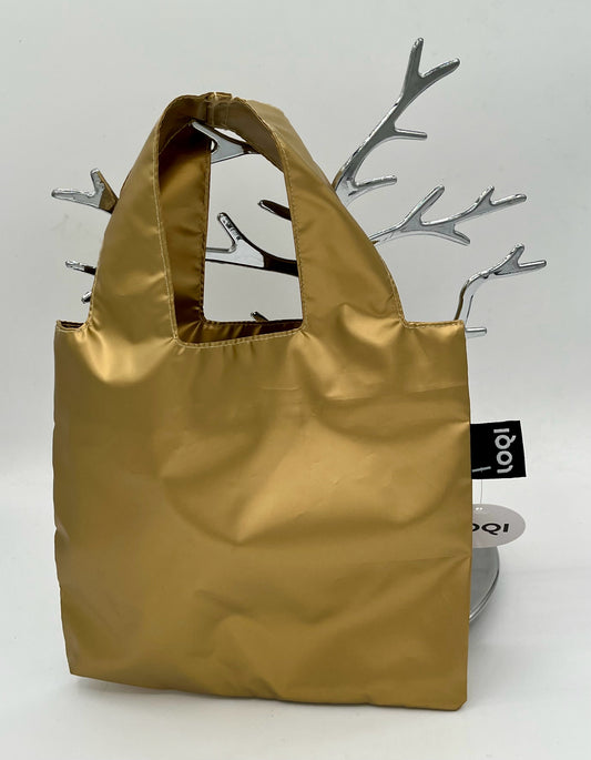 Gold Metallic Mini Tote Bag