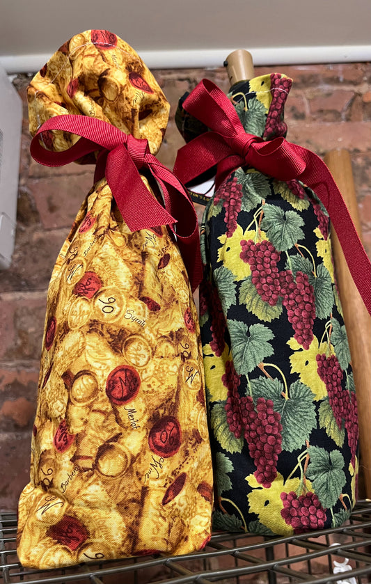Wine Bag - assorted wine motif
