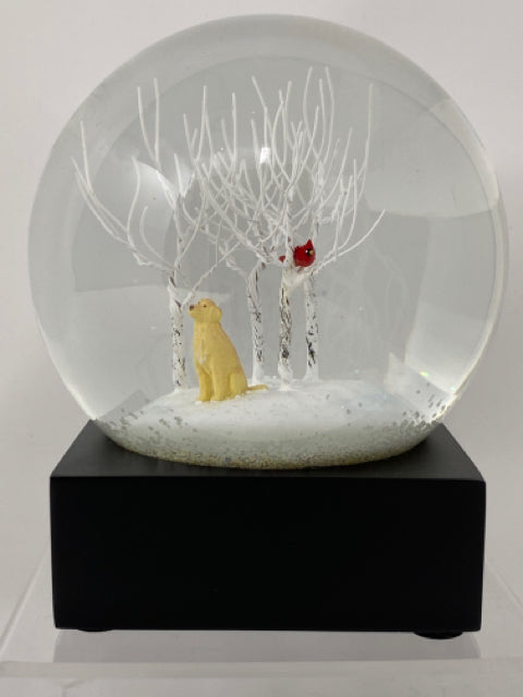 Lab in the Woods Snow Globe