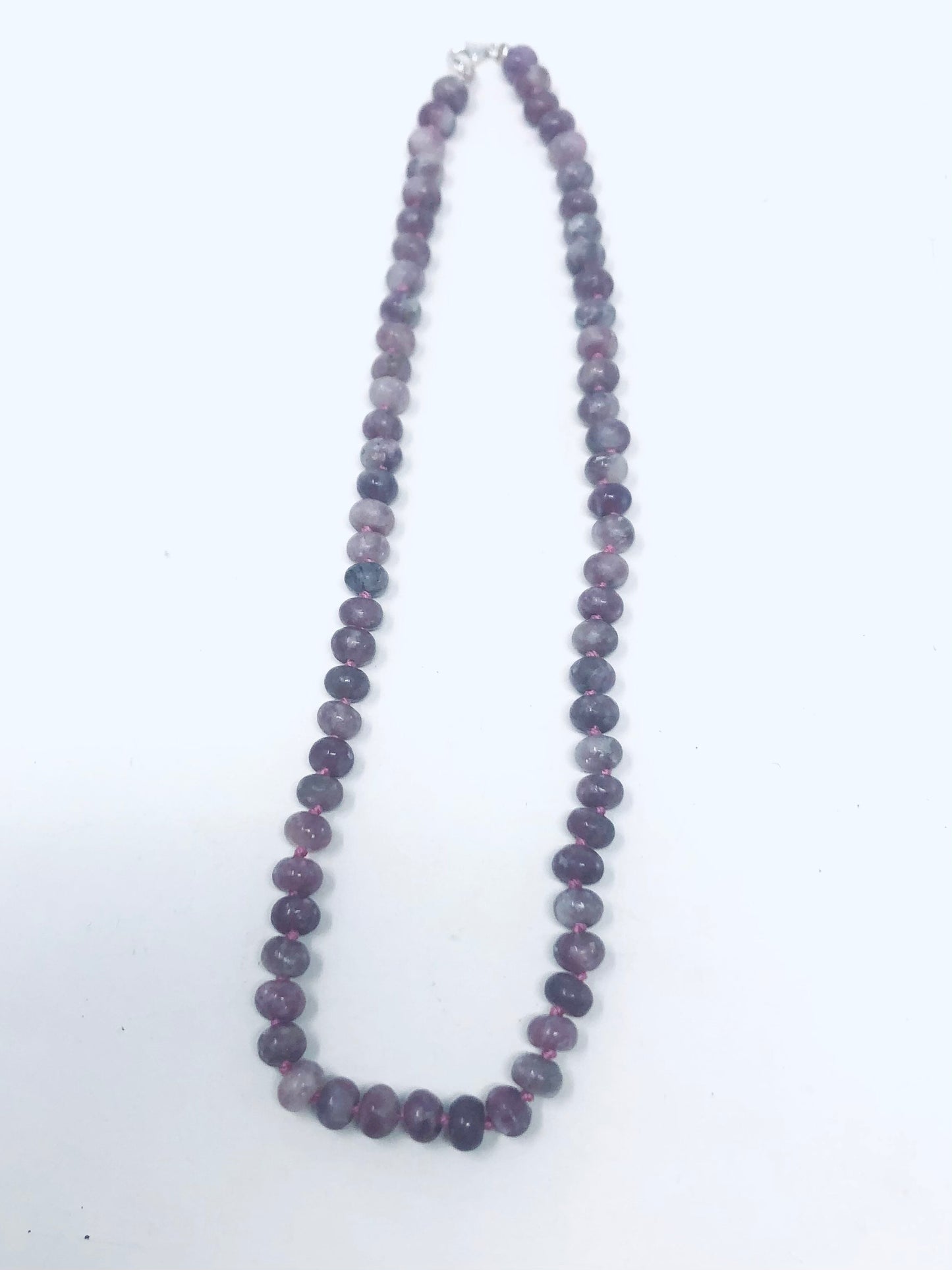 Lepidolite Knotted Necklace