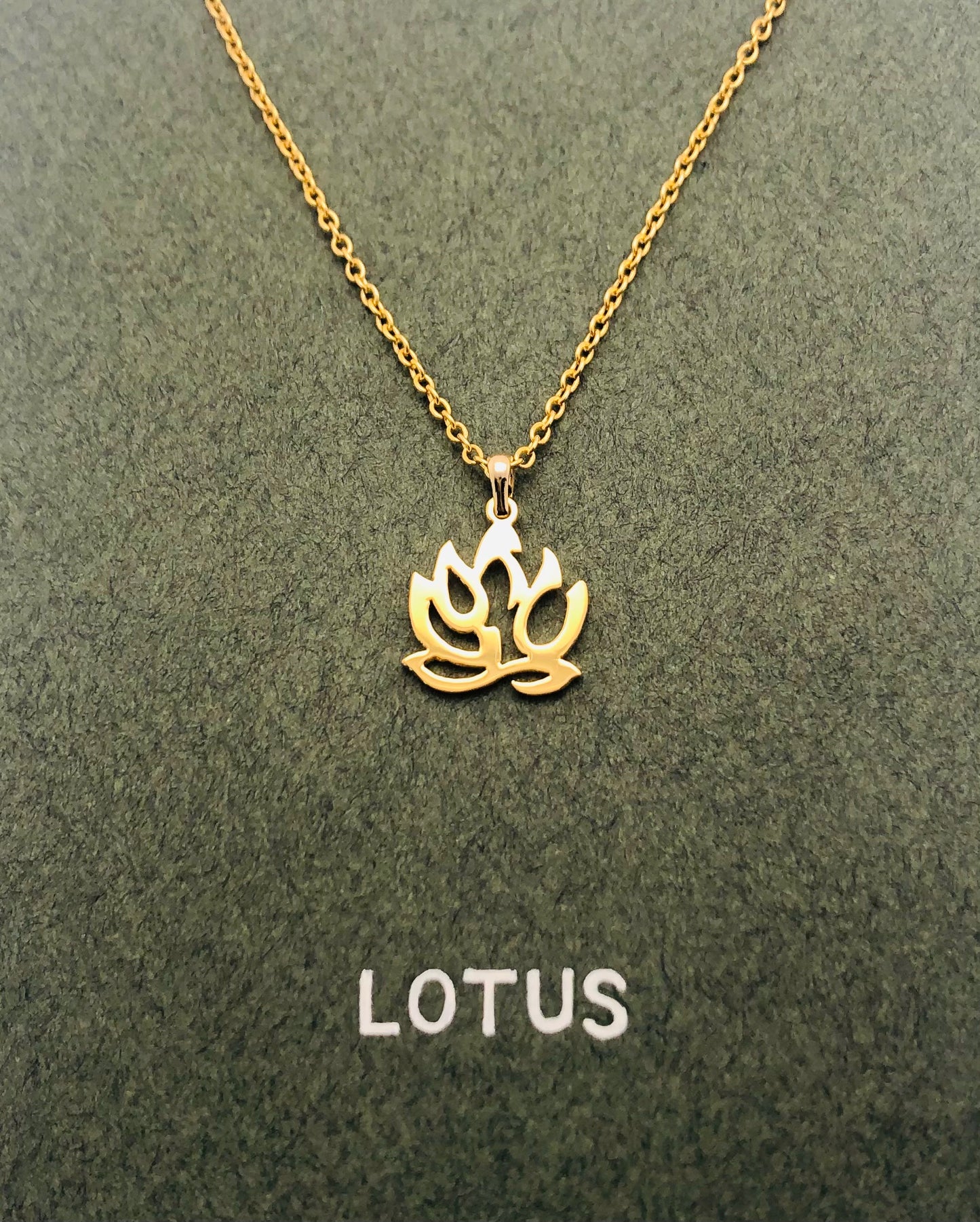 Lotus in English Necklace