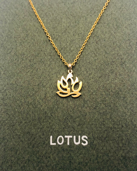 Lotus in English Necklace