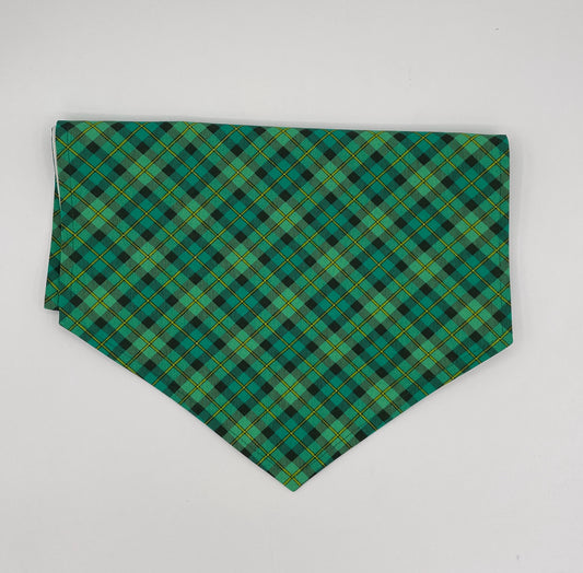 Green Argyle Table Runner