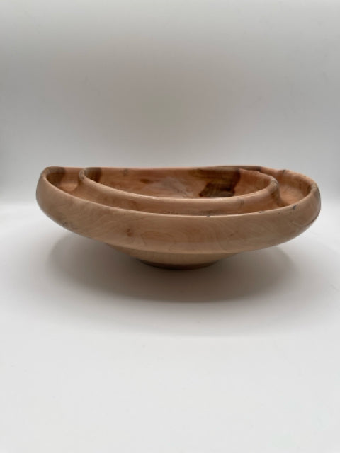 Perian Ironwood Crazy Double Rim Salad Bowl