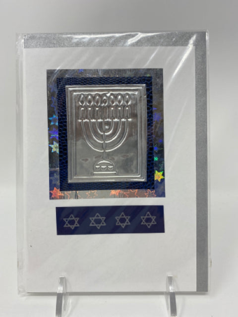 Metal Menorah Card