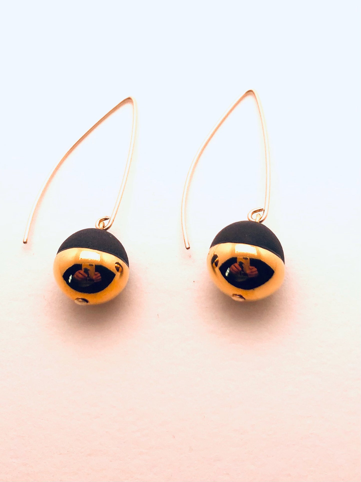 Pearl Earrings Black