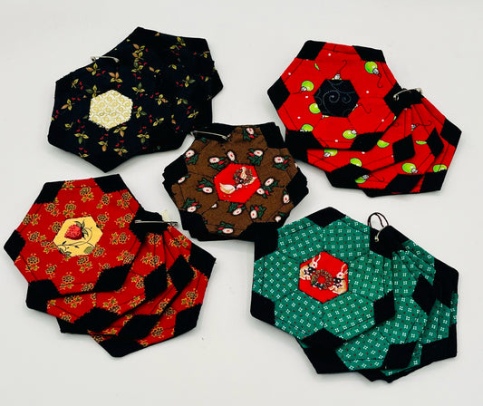 Holiday Cloth Coasters - Set of 4