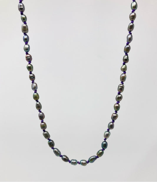 Green Sead Pearl Necklace