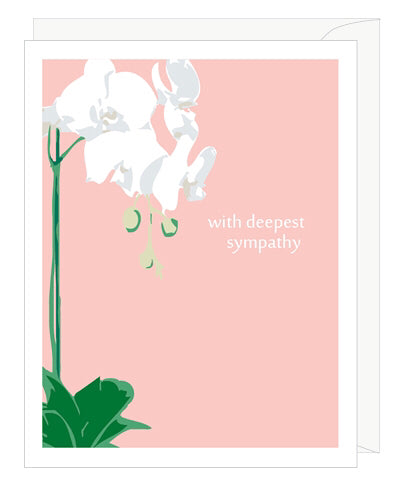 Orchid Sympathy Card