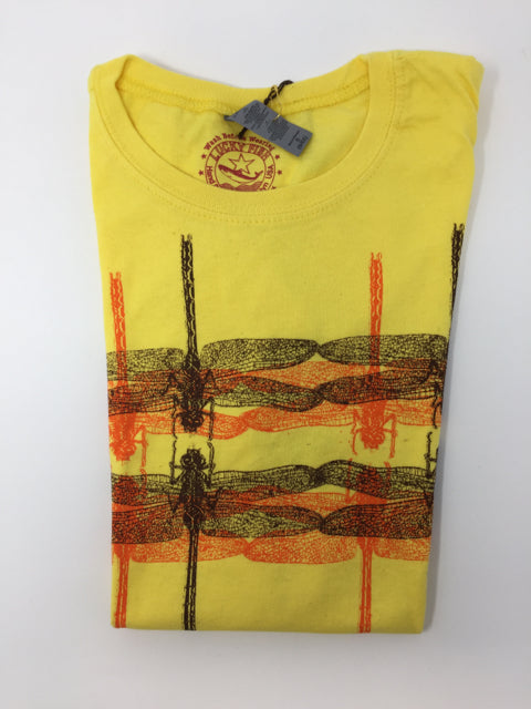 6 Y Yellow & Brown Dragonfly T-Shirt