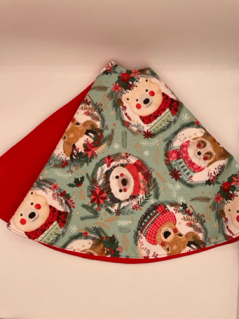 Christmas Animals Reversible Tree Skirt
