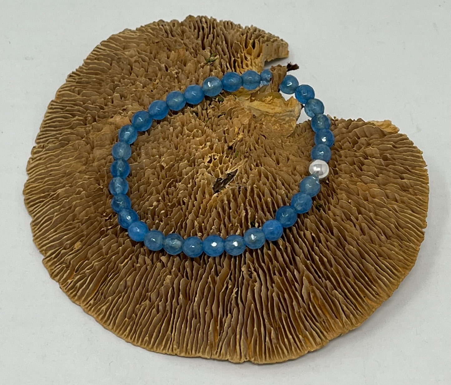 Faceted Blue Jade Bracelet