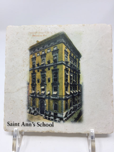 St. Ann's School Stone Coaster