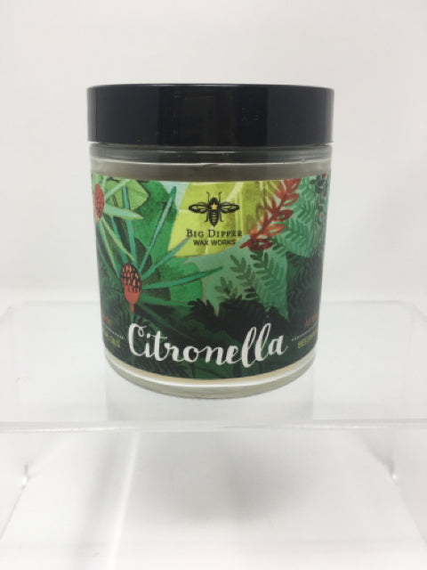 Citronella  Apothecary Glass Beeswax Candle