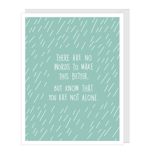 Rain Sympathy Card