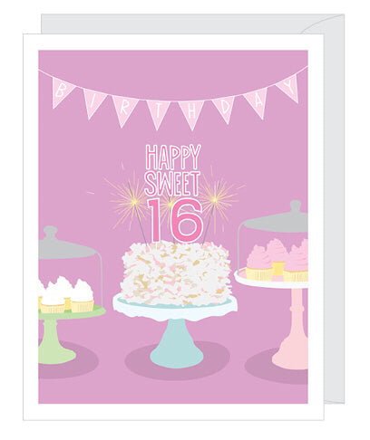 Happy Sweet 16 Birthday Card