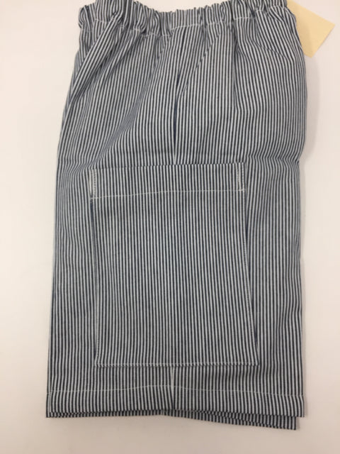 6 Y Navy & White Striped Cargo Shorts