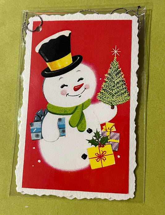 Snowman Christmas Tags